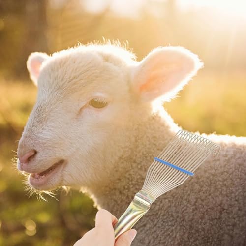 Portable Sheep Wool Grooming Brush Compact Dandruff Comb for Itch Relief Versatile Tool for Farm Animal Hair Safe and Lightweight Grooming Rake for Cattle Horses and Sheep