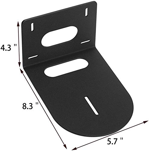 Camera Wall Mount Bracket, Universal Security Camera Mounting Holder, Small Universal Wall Mounting Bracket for Hanging Small Select Surveillance Cameras or Speaker, Black Color