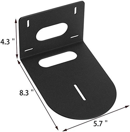 Camera Wall Mount Bracket, Universal Security Camera Mounting Holder, Small Universal Wall Mounting Bracket for Hanging Small Select Surveillance Cameras or Speaker, Black Color