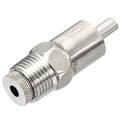 MECCANIXITY Pig Nipple Waterer Automatic Pig Feeder 1/2" PT Poultry Water Nipple Pig Drinker Steel Hat for Sows Drinking, Silver