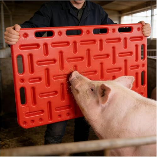 Livestock Sorting Panel, Impact-Resistant Animal Show Board for Pig Hog Cattle Cow Sheep Goat, Restraint and Crowding Solution - size: 77x47cm (30 5/16" x 18 1/2")