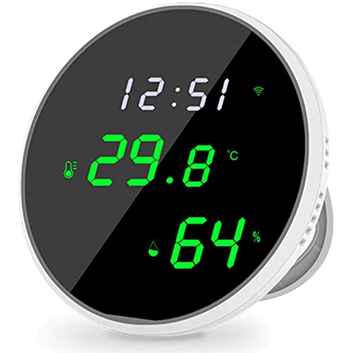 Indoor Hygrometer Temperature Humidity Monitor Smart Temperature Humidity Monitor with LED Backlit Display