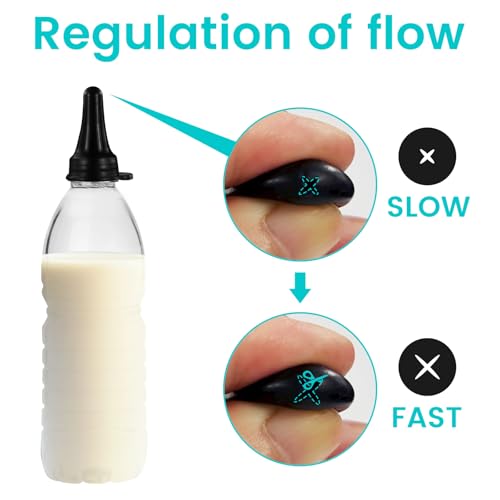 6-pack of black silicone goat nipples that snap onto the mouth of a common cola bottle, reusable and easy to clean, suitable for feeding lambs and goats