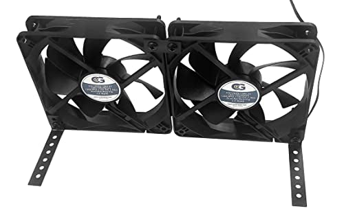 Coolerguys Fan Mount/Stand Bracket Kit (Black Metal)