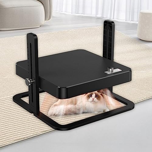 Chicken Brooder Heater, 10"x10" Heat Plate for Chicks with Knob Temperature Control, Adjustable Height and Angle, Ideal Brooder Plate for Ducklings, Quails, Reptiles and Small Animals