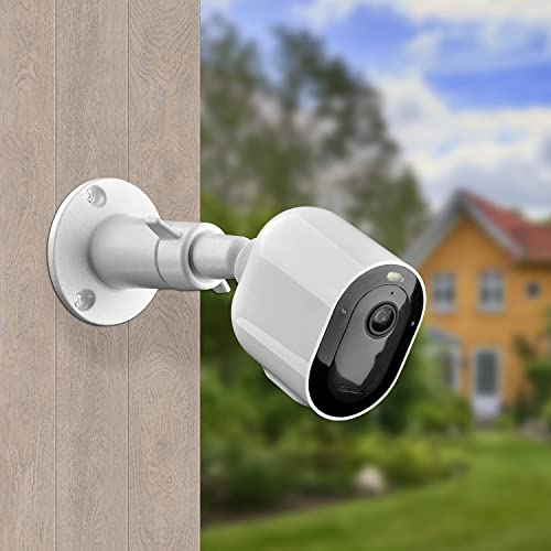 Security Camera Universal Mounting Bracket,Adjustable Indoor/Outdoor Security Wall Metal Bracket, Compatible with Arlo Pro/Pro 2/Pro 3/Pro 4/Ultra/Ultra 2, & with Ring Stick Up Cam Battery (4 Pack) - size: 4 Count (Pack of 1)