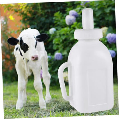 Plastic Lamb Feeding Bottle with Silicone Teats Vertical Design for Farmers High-Temperature Resistant and Versatile Feeding Supplies for Livestock and Pets