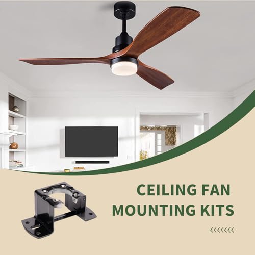 Ceiling Fan Mounting Bracket-Ceiling Fan Mounting Kits Ceiling Fan Parts Cathedral for Canopy Living Room- Black