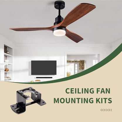 Ceiling Fan Mounting Bracket-Ceiling Fan Mounting Kits Ceiling Fan Parts Cathedral for Canopy Living Room- Black