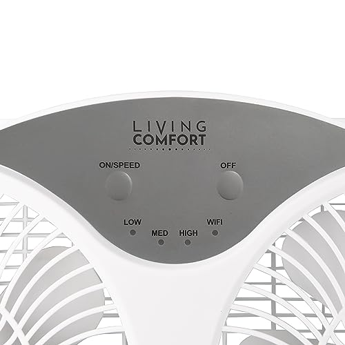Comfort Zone 9-Inch Smart WiFi Twin Window Fan – 3-Speed Dual Blade Fan with App & Voice Control, Reversible Exhaust, Cooling & Circulate Modes, Expandable 23.5" to 37", Bug Screen - color: White, size: 9 inch (3-Speed w/WiFi)