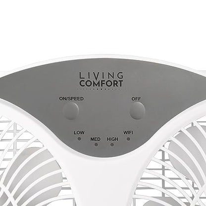 Comfort Zone 9-Inch Smart WiFi Twin Window Fan – 3-Speed Dual Blade Fan with App & Voice Control, Reversible Exhaust, Cooling & Circulate Modes, Expandable 23.5" to 37", Bug Screen - color: White, size: 9 inch (3-Speed w/WiFi)