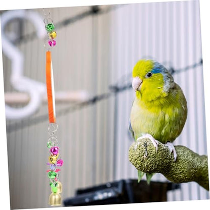 Generic Chicken Mirror with Bell for Birds and Poultry Acrylic Hanging Mirror for Roosters Hens Parrots Interactive Pet Cage Accessory for Fun and Entertainment