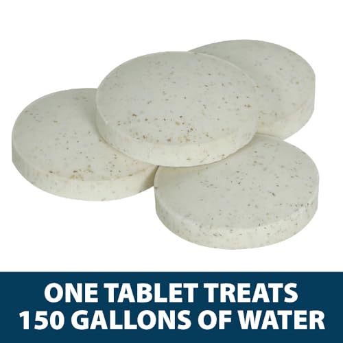 Airmax Stock Tank Defense, Livestock Water Trough Cleaner, Clean Drinking Tanks for Horse, Cattle, Goat & Chicken, Safe & Easy-to-Use Cleaning Tablet Treatment for Farming & Agricultural Use, 24 Tabs - size: 24 Tablets