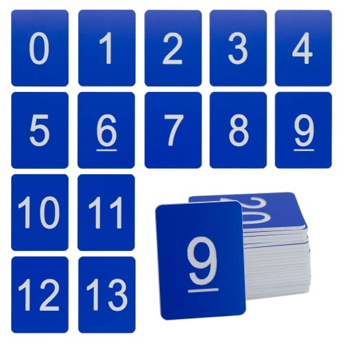 Rectangle Plastic Numbered Tags Number Disc Number Token (0-100, Blue) - color: Blue, size: 0-100