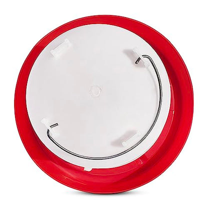 Chicken Waterer 1.5-Gallon Metal Handle Poultry Drinker | Large Capacity Poultry Waterer | for Chickens, Ducks, Baby Chicks, Chickens, Turkeys and More - size: 1.5 Gallon