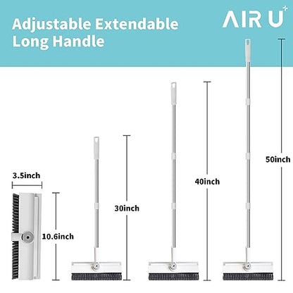 AIR U+ Floor Scrub Brush and Grout Brush with Long Handle