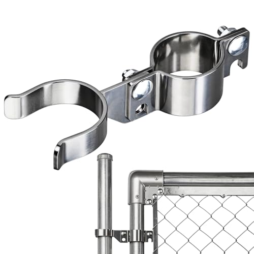 1-7/8" x 1-7/8" Chain Link Gate Latch Heavy Duty Stainless Steel Fence Gate Fork Latch Hardware with Padlock Hole 1pcs - color: 1-7/8"x1-7/8"