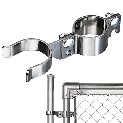 1-7/8" x 1-7/8" Chain Link Gate Latch Heavy Duty Stainless Steel Fence Gate Fork Latch Hardware with Padlock Hole 1pcs - color: 1-7/8"x1-7/8"