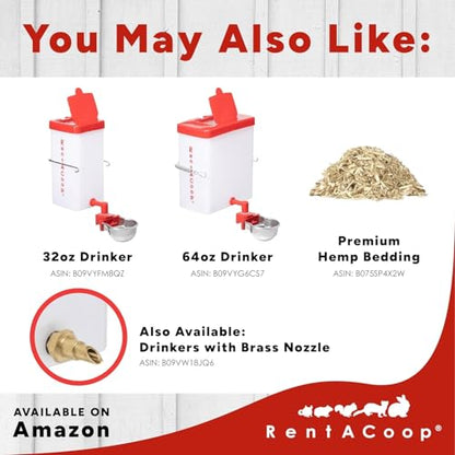 RAC Paws by RentACoop 5 lb. Metal Rabbit Feeder, Gravity Food Dispenser with Magnetized Lid, Indoor and Outdoor Feeder for Rabbits, Guinea Pigs, Ferrets & Small Animals