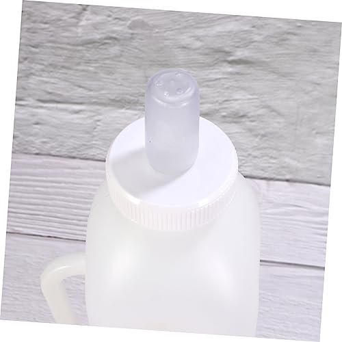 BESTonZON Complete 3-Piece Set Calf Nursing Bottle 2l Capacity Lid and Silicone Teat for Sheep