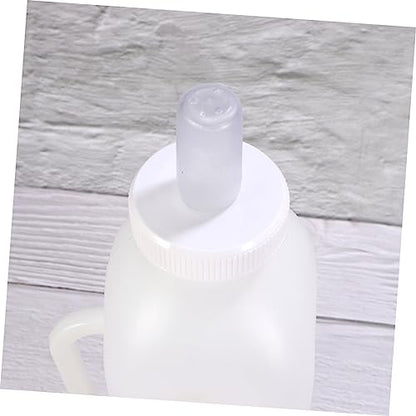 BESTonZON Complete 3-Piece Set Calf Nursing Bottle 2l Capacity Lid and Silicone Teat for Sheep
