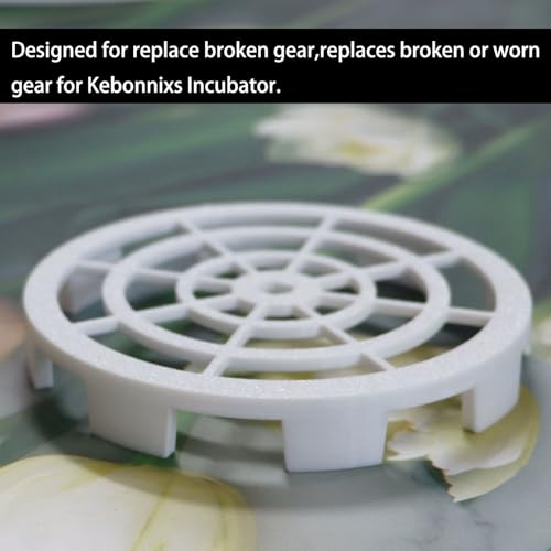 PIAOLGYI Replacement Drive Gear for Kebonnixs Incubator,Turner Adapter for Kebonnix Egg (White) - color: White