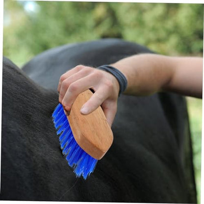 VICASKY Practical Horse Grooming Brush Cattle Hair Comb with Hard Bristles for Fur Cleaning Equine Body Brush for Horse Care and Grooming Supplies