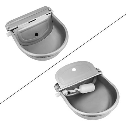 Stainless Steel Automatic Waterer Water Bowl with Valve for Livestock,Horse,Dog,Goat,Pig,Chicken,Animals Drinking Water Trough