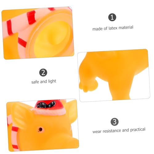 Abaodam Durable Squeaky Dog Interactive Teething Pig Shape Chew for Dogs Tough Pet for Indoor Play for Puppies Dogs