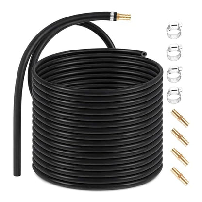 Irrigation Tubing 3/8 Inch 656FT, Self Sinking Weighted Pond Aerator Hose, Heavy Duty Drip Irrigation Tubing for Extreme Weather Lake Aeration - size: 656 Feet
