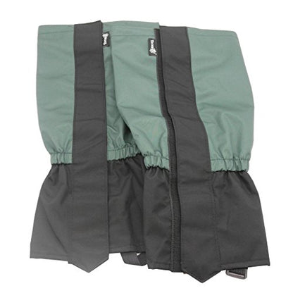 TRENDBOX Unisex Waterproof Snowproof Snow Legging Leg Cover Wraps Gaiters for Climbing Hunting Hiking - color: Dark Green