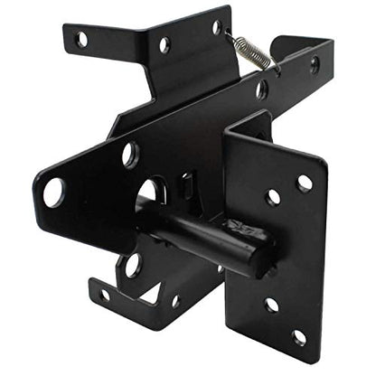 Vinyl Fence Hardware Kit - Black Gate Hinges & Latch for PVC Fencing - size: Black - Each