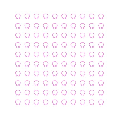 100PCS 8mm Poultry Leg Bands, Bird Pigeons Leg Rings Bird Foot Rings Poultry Tags Colorful Bird Identification Leg Bands Poultry Leg Rings (Pink) - color: Pink