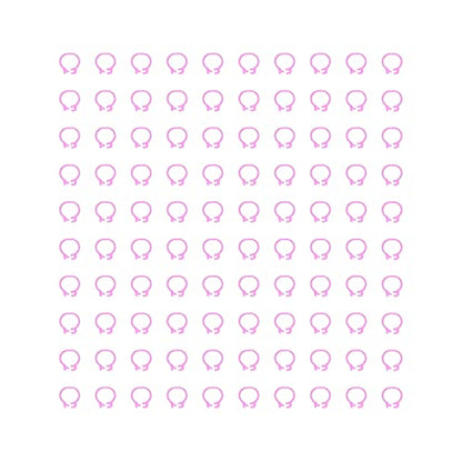 Omabeta Pigeons Leg Rings, Plastic Cold- Durable Lightweight Easy-to-Install Identification Leg Rings, for Pigeon Identification, Pink, 8mm, 100PCS - color: Pink