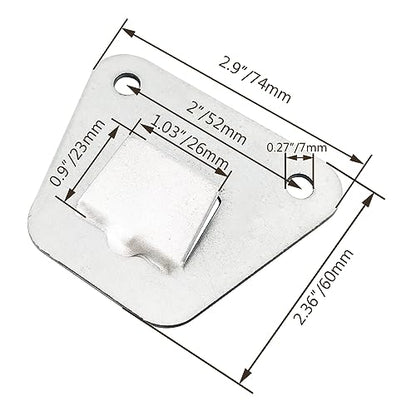 Wall Fan Mounting Brackets - 2 Pack, Silver, Steel, Wall Mount