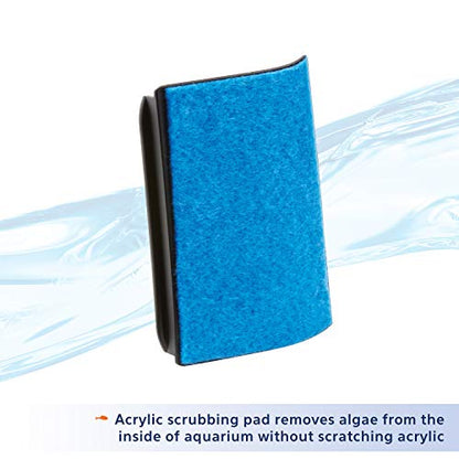 Aqueon Aquarium Algae Scraper, Fish Tank Cleaning Magnets for Glass/Acrylic, Mini - size: Mini