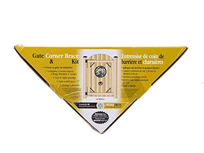 Nuvo Iron Gate Corner Frame Brace Kit, Black, 1 Count (Pack of 1)