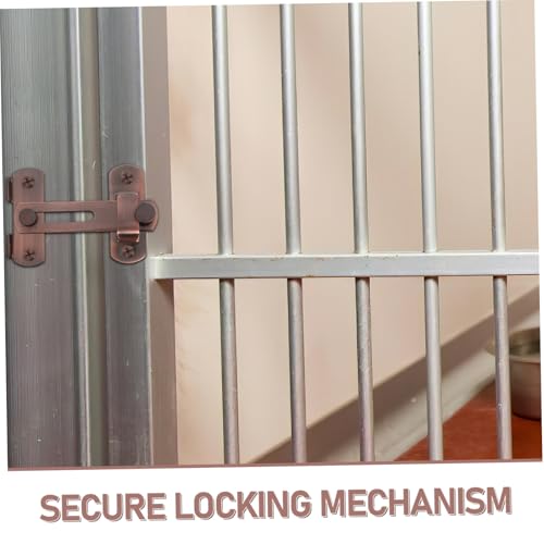 Artibetter Stainless Steel Pet Heavy Duty Flip Latch Safety Door Lock for Wooden Fences Theft Design Rustproof Farm Gate Latch for Secure Closure and Wide Compatibility