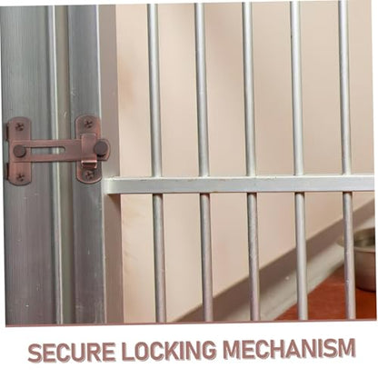 Artibetter Stainless Steel Pet Heavy Duty Flip Latch Safety Door Lock for Wooden Fences Theft Design Rustproof Farm Gate Latch for Secure Closure and Wide Compatibility