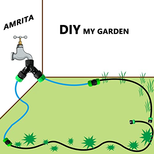 AMRITA Fittings for 1/2" Garden Soaker Hose, Female/Male Connector&Valves&Straight Connectors.(Fittings) - color: Fittings