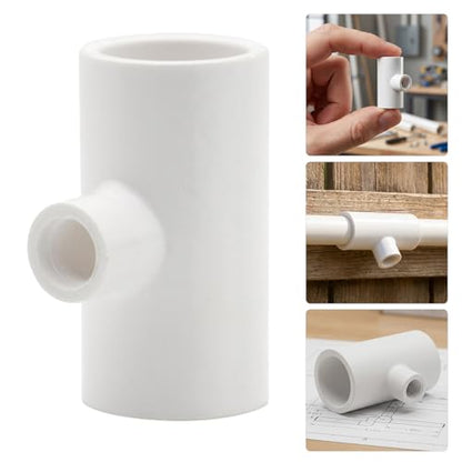 Holibanna 35pcs Automatic Chicken Waterer Fittings Kit for Quails and Ducks, White PVC Material with Leak Reduction and Resilient Design, 1/2 Inch Threaded Connections for Poultry Farm Use