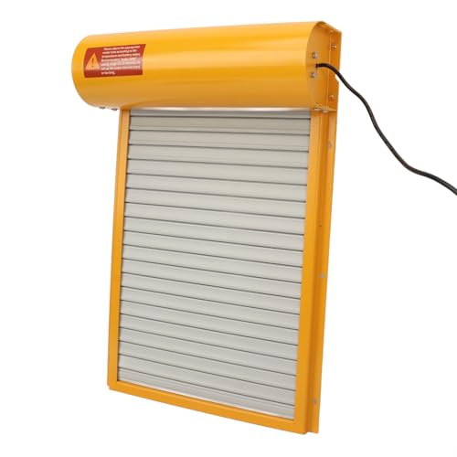 Auto Chicken Door, Battery Powered LED Display Automatic Chicken Door Opener for Duck (Yellow) - color: Yellow