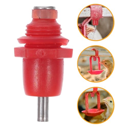 20pcs Automatic Poultry Waterer Nipples for Chicken Bucket Spring Head Chicken Drinking Water Equipment Replacement Waterer Nipples for Agricultural and Livestock Use