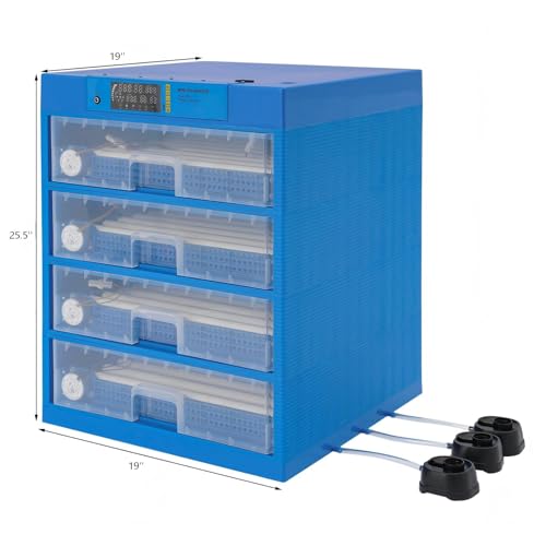 Incubators for Hatching Eggs, 256 Eggs Incubator Automatic Hatcher with Egg Turning and Humidity Control 80W for Chicken Duck Goose Bird Quail Pigeon Poultry Egg Incubator - style: 256-Egg Poultry Hatcher