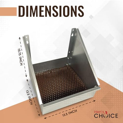 Hen's Choice™ Premium Single Chicken Nest Box with Nesting Pad (1 Pack)