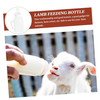 Livestock Nursing Bottle for and Goats Feeding Kit with Tough Pacifier for Newborn Reusable and Easy to Clean