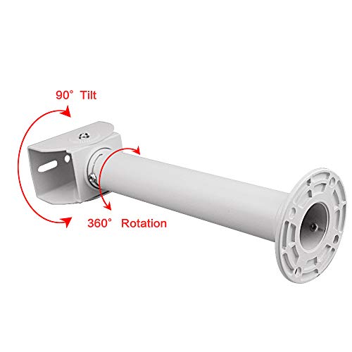 CCTV Security Camera Mount Bracket, Adjustable Universal Wall Mount for CCTV, Dome, IP Camera - 7.8in