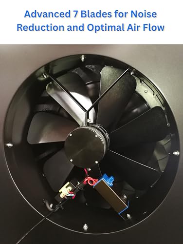 iLIVING 14" HYBRID Smart Thermostat Solar Roof Attic Exhaust Fan, 40-Watt, 1150 CFM, Cools up to 2900 Sq.Ft. Coverage Area, Black - style: Solar Power Hybrid Smart