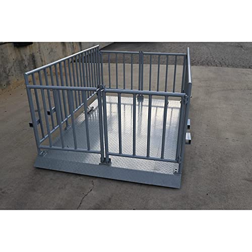 Liberty LS-930 (60” x 84”) Portable Livestock Scale – 5,000 lb x 1 lb Capacity Cage System – Heavy Duty Animal Scale with Indicator, Casters & Ramps for Cattle, Sheep or Goat Weighing - size: 84.0"L x 60.0"W x 40.0"H, style: 5000 lb x 1 lb