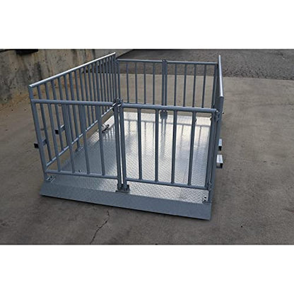 Liberty LS-930 (60” x 84”) Portable Livestock Scale – 5,000 lb x 1 lb Capacity Cage System – Heavy Duty Animal Scale with Indicator, Casters & Ramps for Cattle, Sheep or Goat Weighing - size: 84.0"L x 60.0"W x 40.0"H, style: 5000 lb x 1 lb